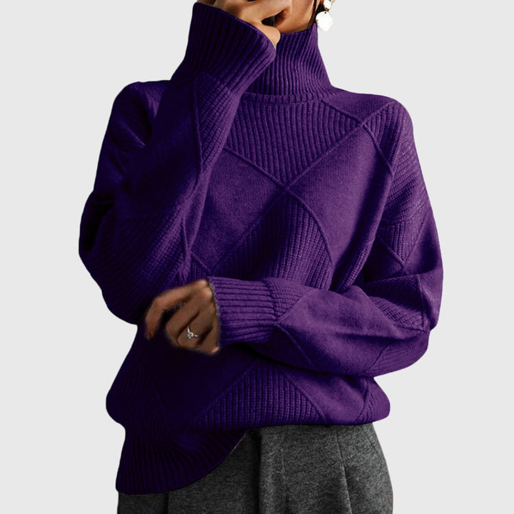 Rosa | Suéter Tejido en Relieve Oversize Mujer