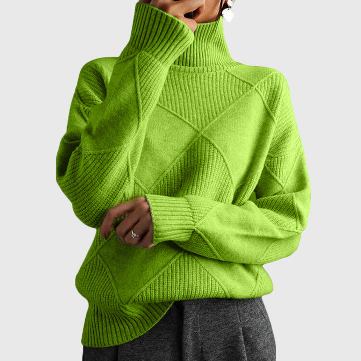 Rosa | Suéter Tejido en Relieve Oversize Mujer