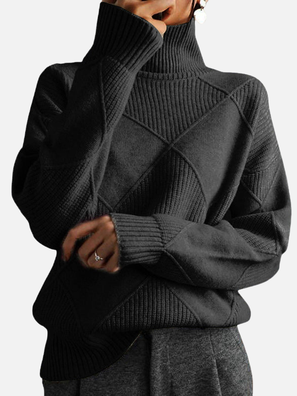 Rosa | Suéter Tejido en Relieve Oversize Mujer