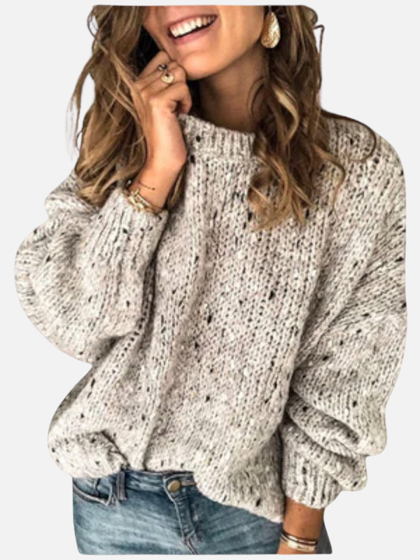 Cristina | Suéter Tweed Tejido Grueso para Mujer