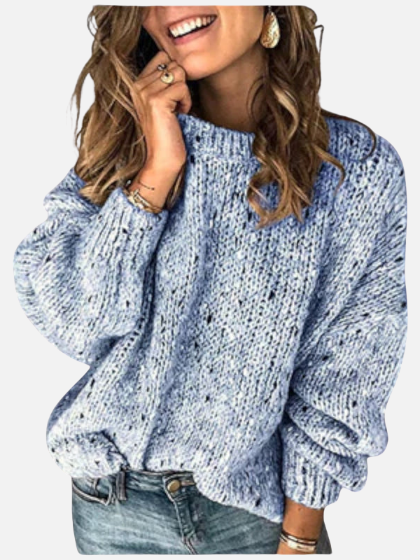 Cristina | Suéter Tweed Tejido Grueso para Mujer