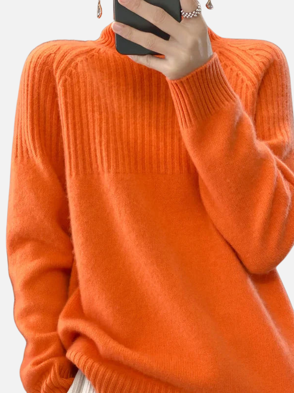 Jazmín | Suéter con Canesú de Canalé Tejido Mujer
