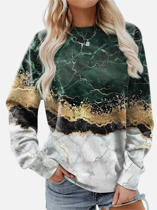 Diana | Sudadera Estampada Cuello Redondo Mujer
