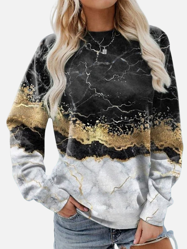 Diana | Sudadera Estampada Cuello Redondo Mujer