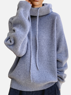Luciana | Sudadera Tejida Corta con Capucha y Cordones 2