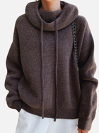 Luciana | Sudadera Tejida Corta con Capucha y Cordones 3