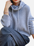 Luciana | Sudadera Tejida Corta con Capucha y Cordones 8
