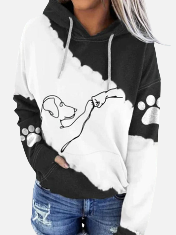 Adriana | Sudadera con Capucha de Perrito en Contraste