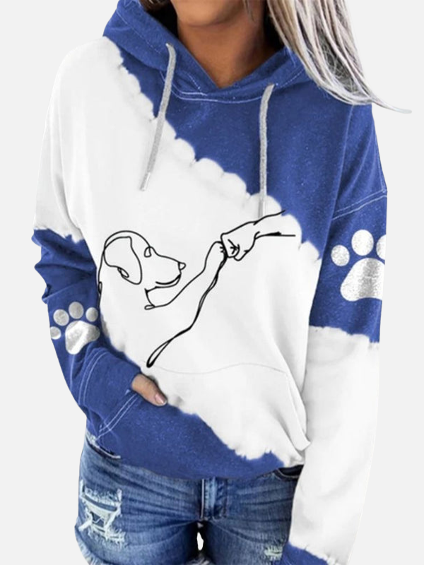 Adriana | Sudadera con Capucha de Perrito en Contraste