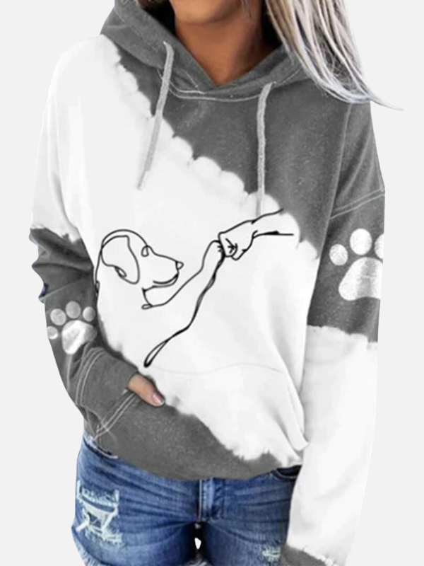 Adriana | Sudadera con Capucha de Perrito en Contraste