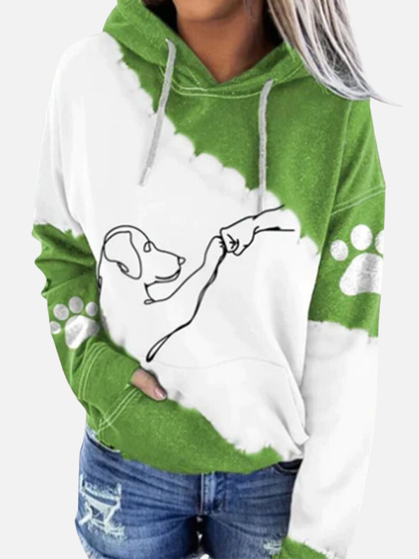 Adriana | Sudadera con Capucha de Perrito en Contraste