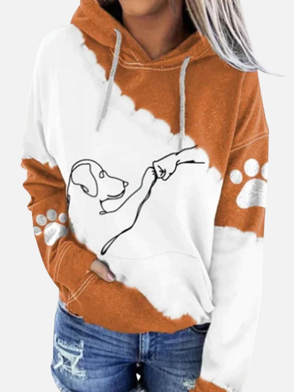 Adriana | Sudadera con Capucha de Perrito en Contraste