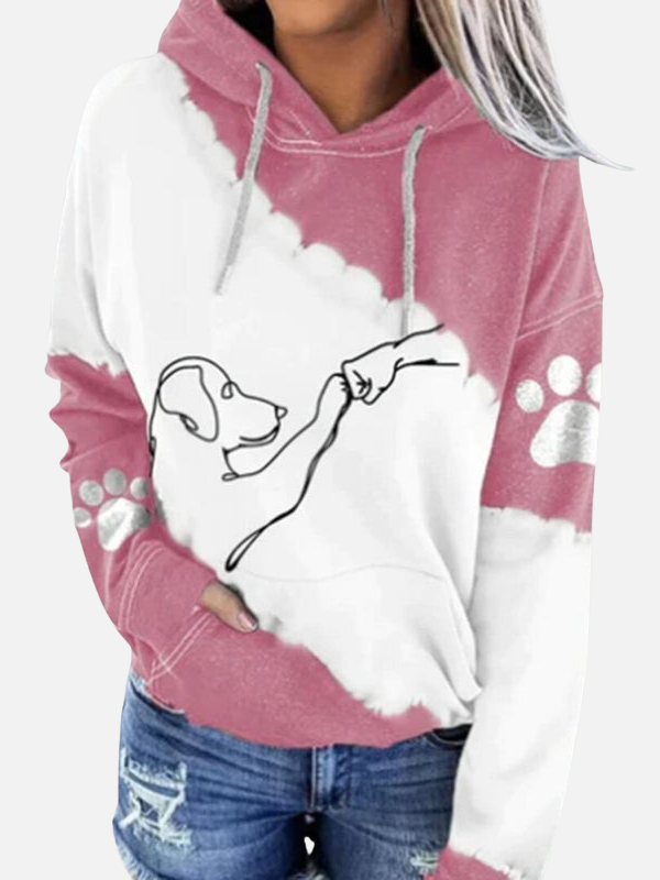 Adriana | Sudadera con Capucha de Perrito en Contraste
