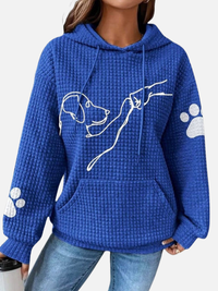 Emilia | Sudadera con Capucha y Estampado de Perrito