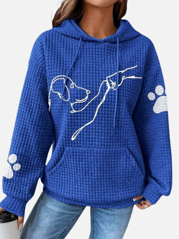 Emilia | Sudadera con Capucha y Estampado de Perrito
