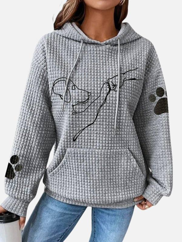 Emilia | Sudadera con Capucha y Estampado de Perrito