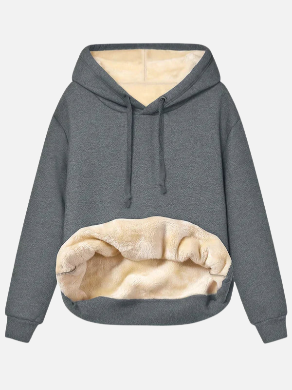 Melissa | Sudadera con Capucha y Forro de Borrega