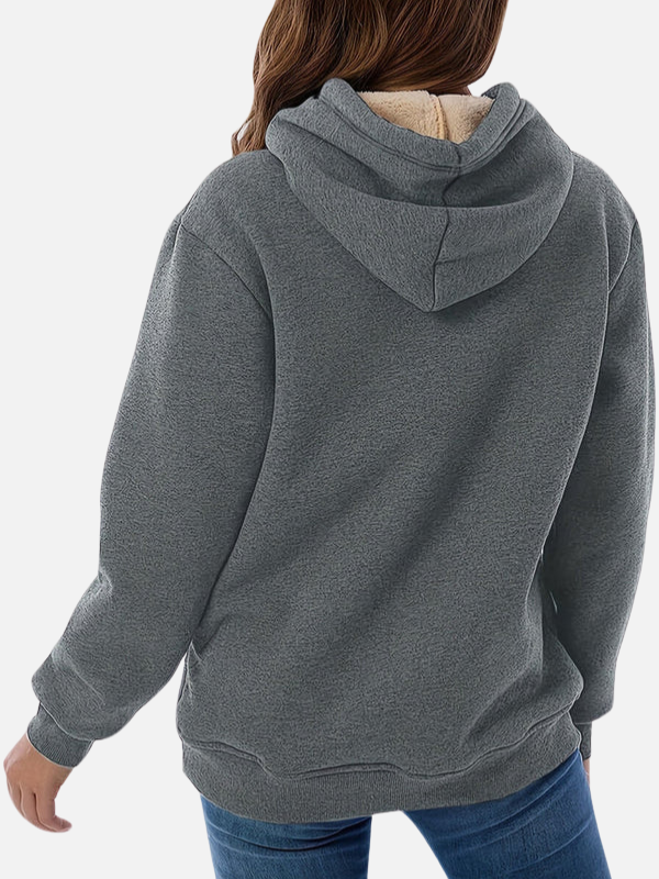 Melissa | Sudadera con Capucha y Forro de Borrega