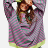 Valentina | Sudadera de Rayas Cuello Redondo Mujer