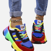 Ximena | Tenis Ortopédicos Multicolor de Plataforma