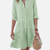 Carolina | Vestido Camisero Corto de Rayas para Mujer
