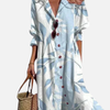 Sofía | Vestido Camisero Largo Estampado Mujer