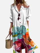 Sofía | Vestido Camisero Largo Estampado Mujer 2