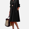 Carmen | Vestido Camisero Midi con Bolsillos Mujer