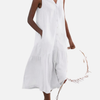 Andrea | Vestido Camisero sin Mangas con Bolsillos