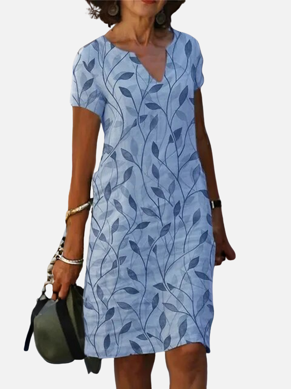 Carmen | Vestido Corto Estampado con Escote en V Mujer