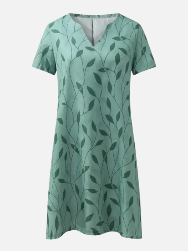 Carmen | Vestido Corto Estampado con Escote en V Mujer