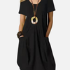 Renata | Vestido Corto Holgado con Bolsillos Mujer