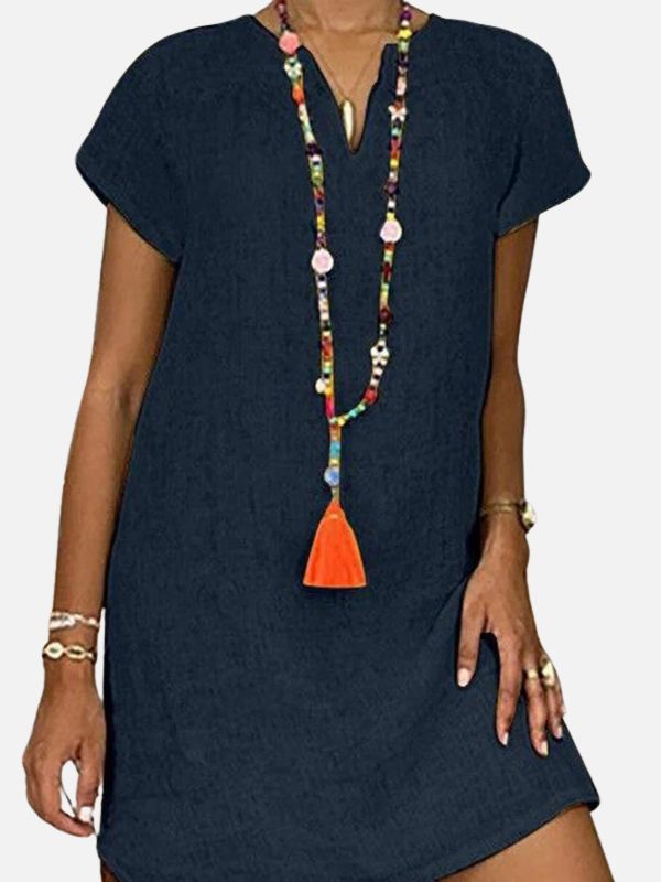 Verónica | Vestido Corto de Manga Corta para Mujer