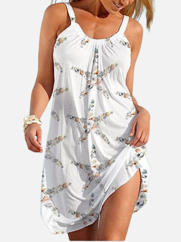 Camila | Vestido Corto de Playa Estampado Mujer