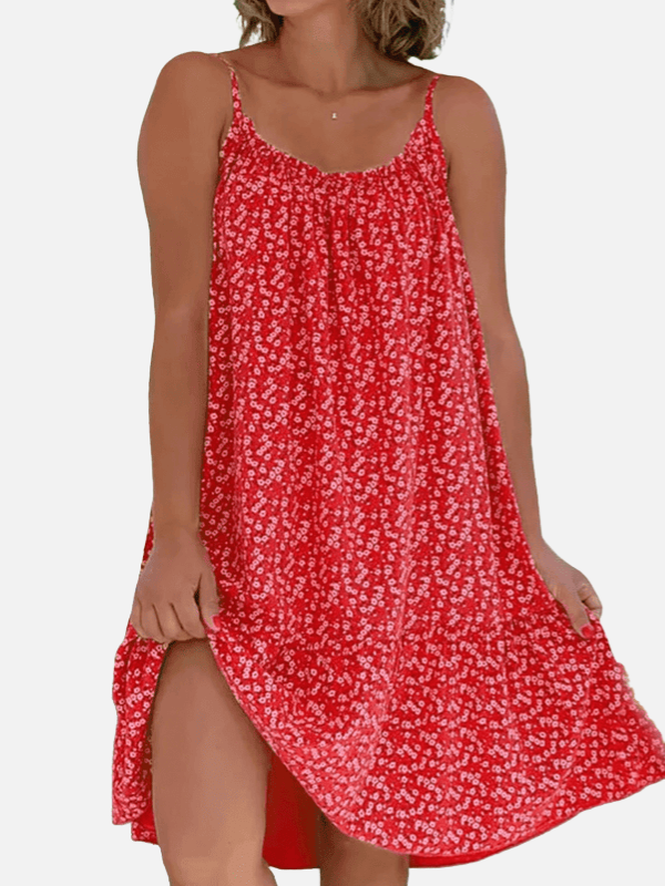 Beatriz | Vestido Corto de Tirantes Floreado Mujer