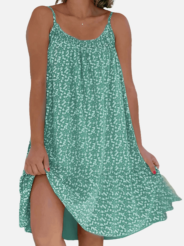 Beatriz | Vestido Corto de Tirantes Floreado Mujer