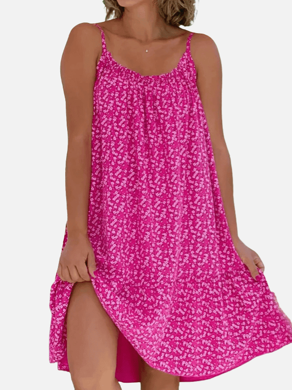 Beatriz | Vestido Corto de Tirantes Floreado Mujer