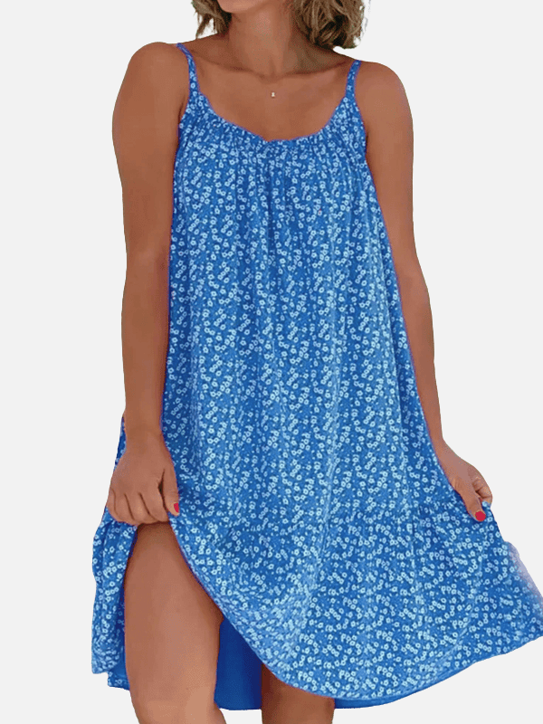 Beatriz | Vestido Corto de Tirantes Floreado Mujer
