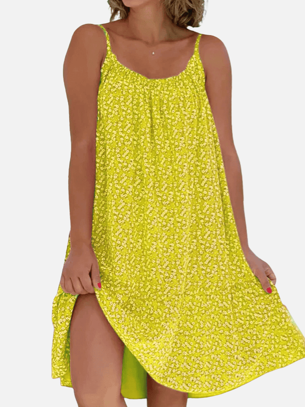 Beatriz | Vestido Corto de Tirantes Floreado Mujer