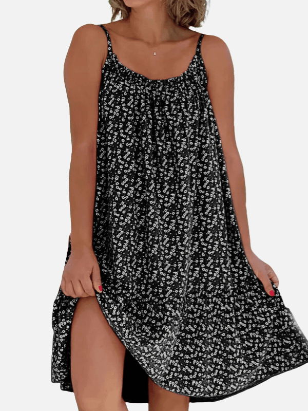Beatriz | Vestido Corto de Tirantes Floreado Mujer