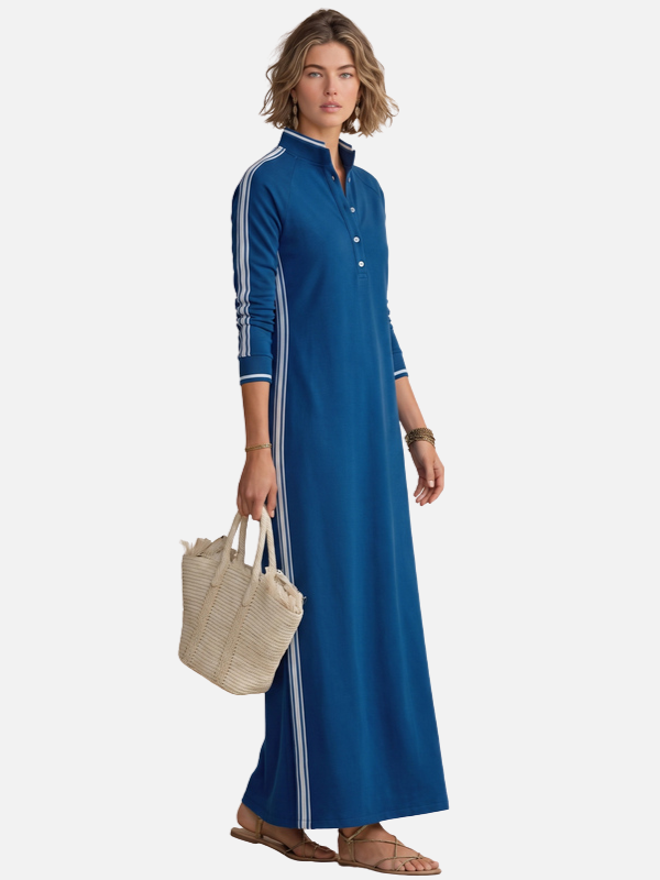 Alejandra | Vestido Largo Deportivo de Manga Larga Mujer