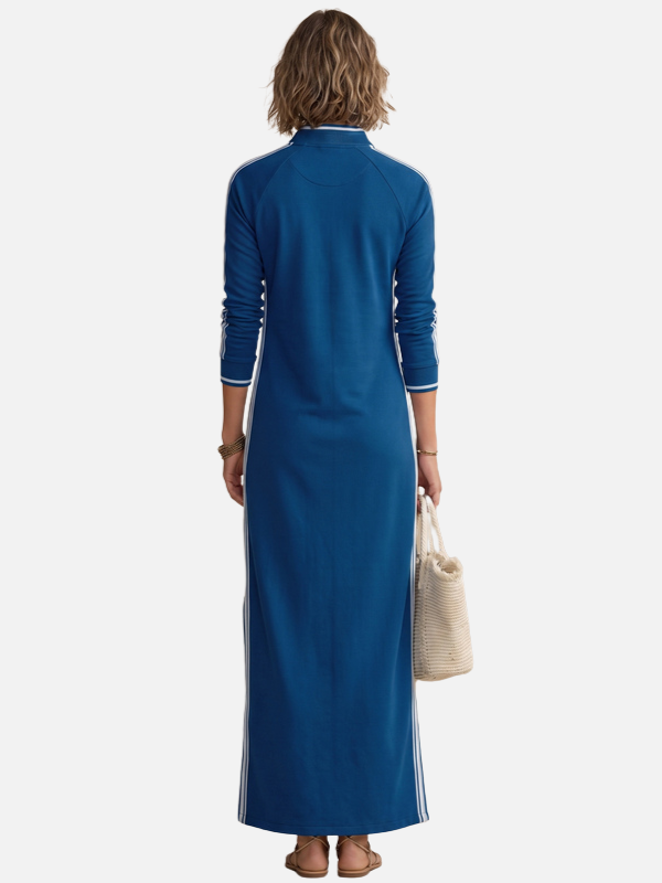 Alejandra | Vestido Largo Deportivo de Manga Larga Mujer