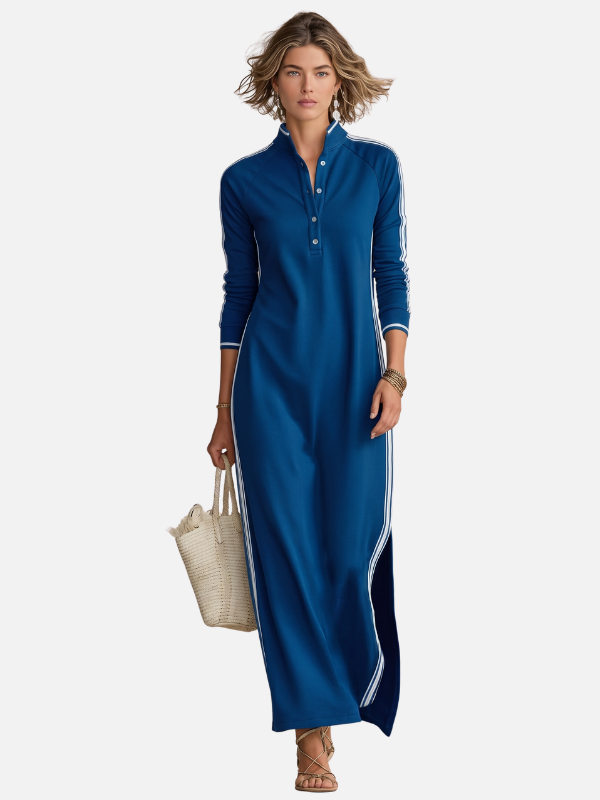 Alejandra | Vestido Largo Deportivo de Manga Larga Mujer