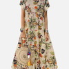 Verónica | Vestido Largo Floreado Escalonado Mujer