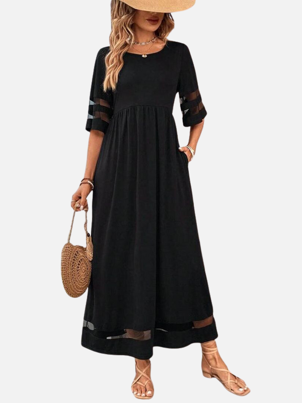 Carolina | Vestido Largo Holgado con Bolsillos Mujer