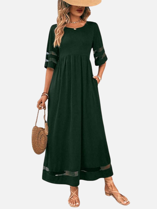 Carolina | Vestido Largo Holgado con Bolsillos Mujer