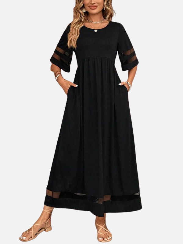 Carolina | Vestido Largo Holgado con Bolsillos Mujer