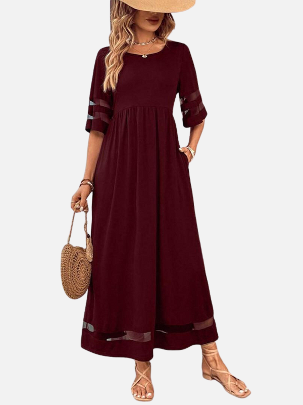 Carolina | Vestido Largo Holgado con Bolsillos Mujer