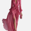 Ariana | Vestido Largo con Abertura y Manga Larga Mujer