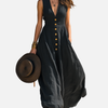 Sofía | Vestido Largo con Botones y Escote en V Mujer